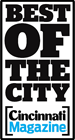 A black and white image of the city logo.
